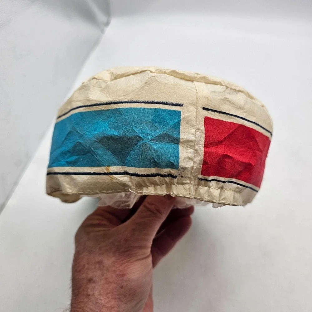 Vintage Pepsi Paper Hat Cap Red Blue White Adcap Line USA Promo Soda Pop